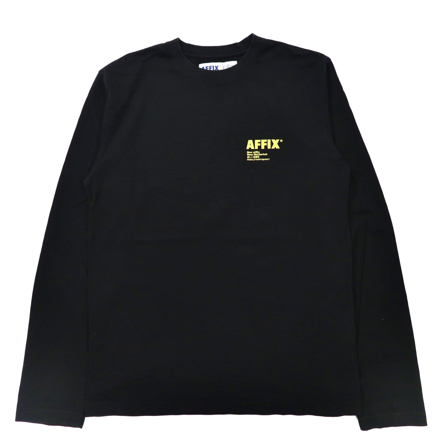 AFFIX WORKS (AFFXWRKS) Long Sleeve T -shirt M Black Cotton ...