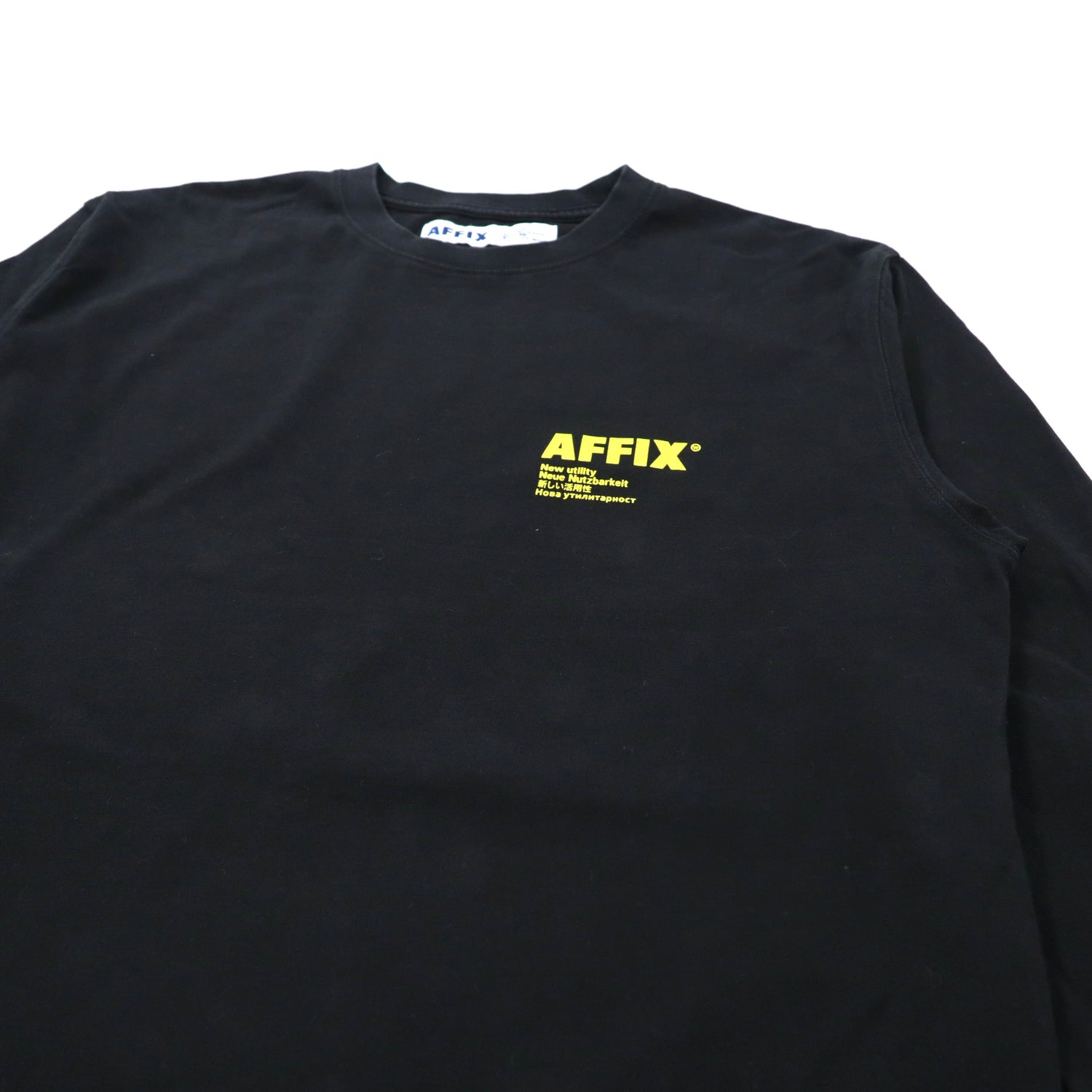AFFIX WORKS (AFFXWRKS) Long Sleeve T -shirt M Black Cotton Print