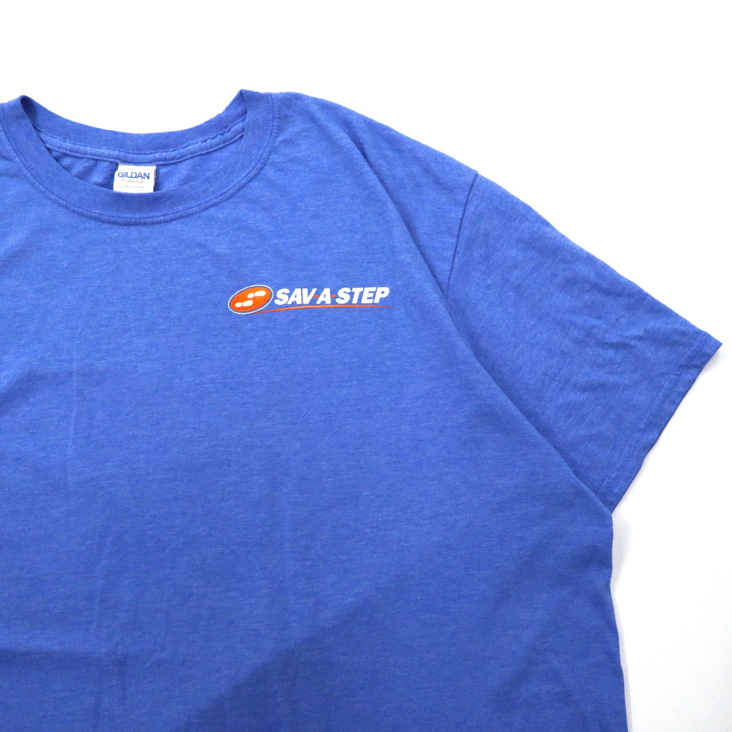 GILDAN ビッグサイズ プリントTシャツ 2XL ブルー コットン SAV-A-STEP ニカラグア製