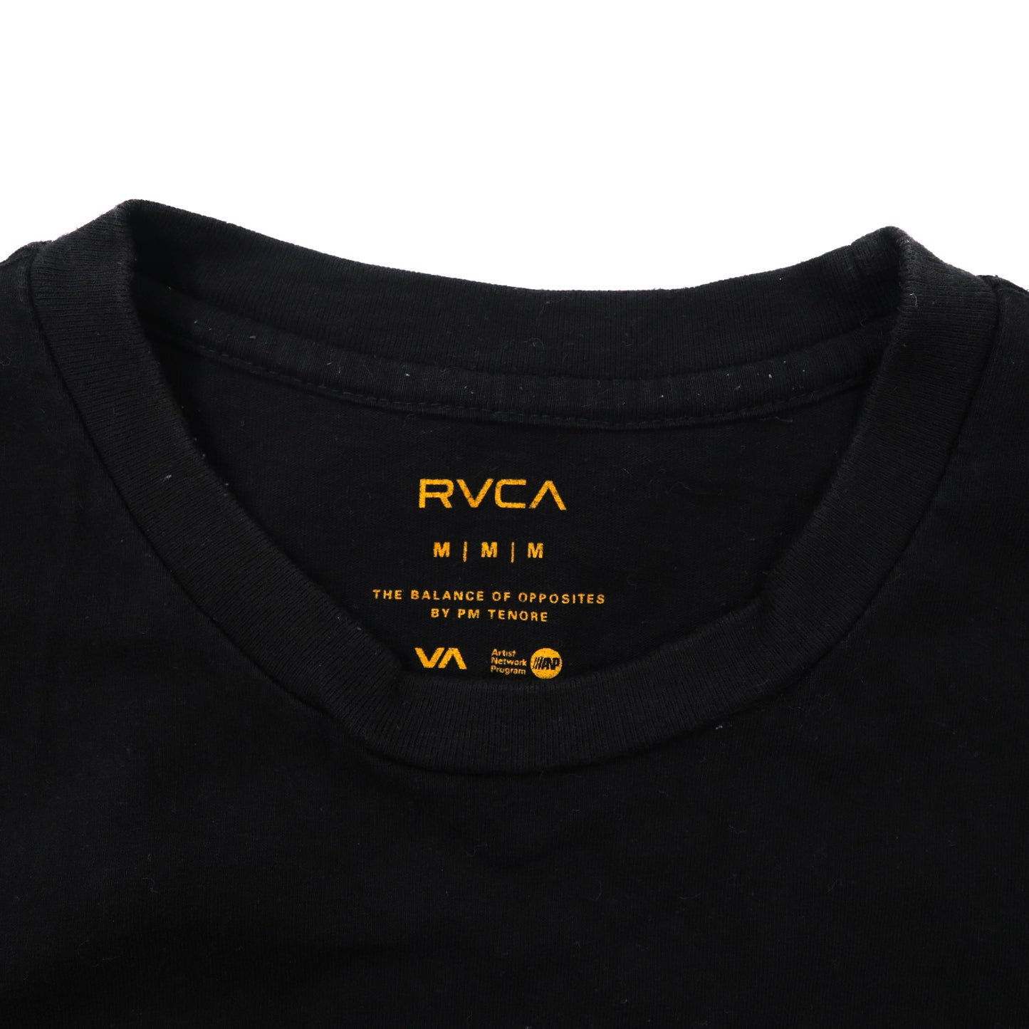 RVCA ビッグロゴTシャツ M ブラック コットン BA041-249