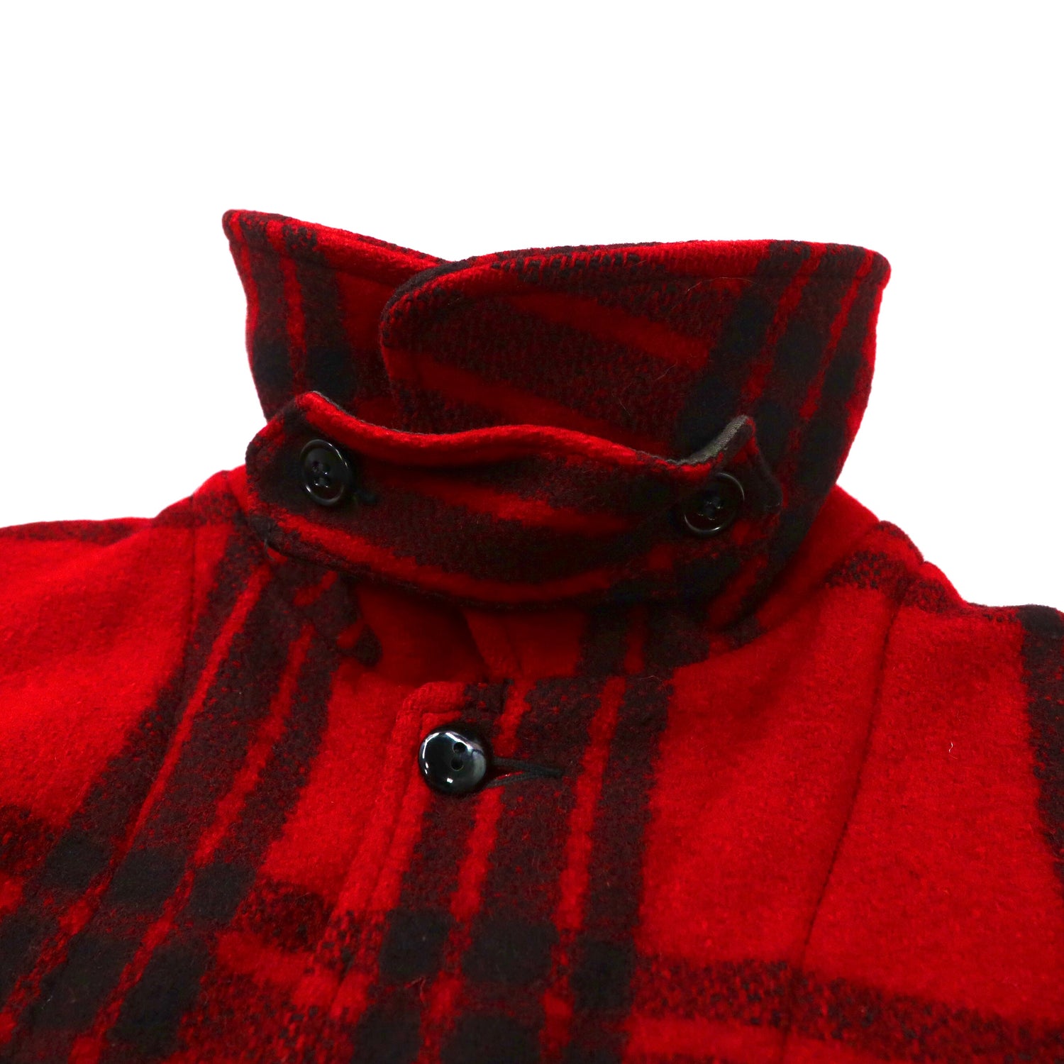 CHIPPEWA Hunting Jacket L Red Buffalo CHECKED Wool 40s USA Made ...