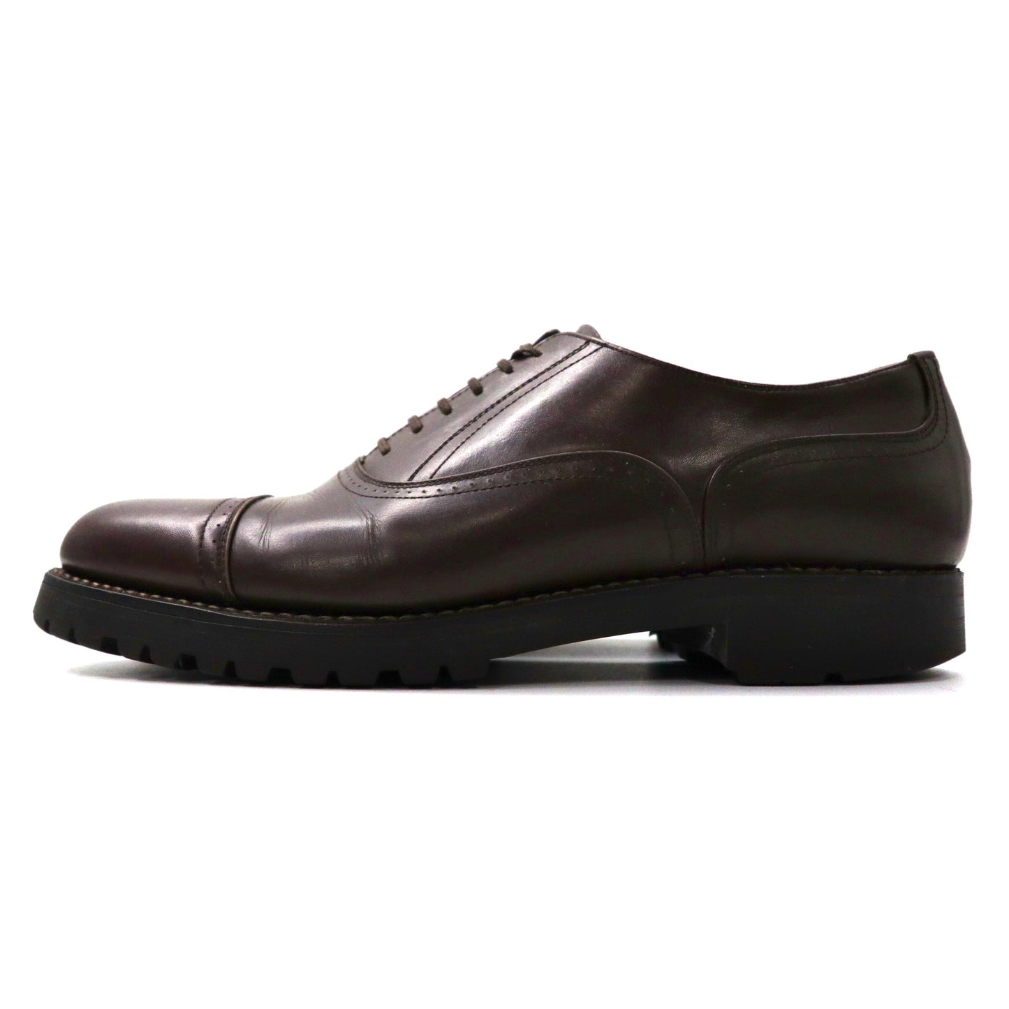 COMME des GARCONS HOMME STRAIGHT TIP Dress Shoes US7 Brown Leather ...