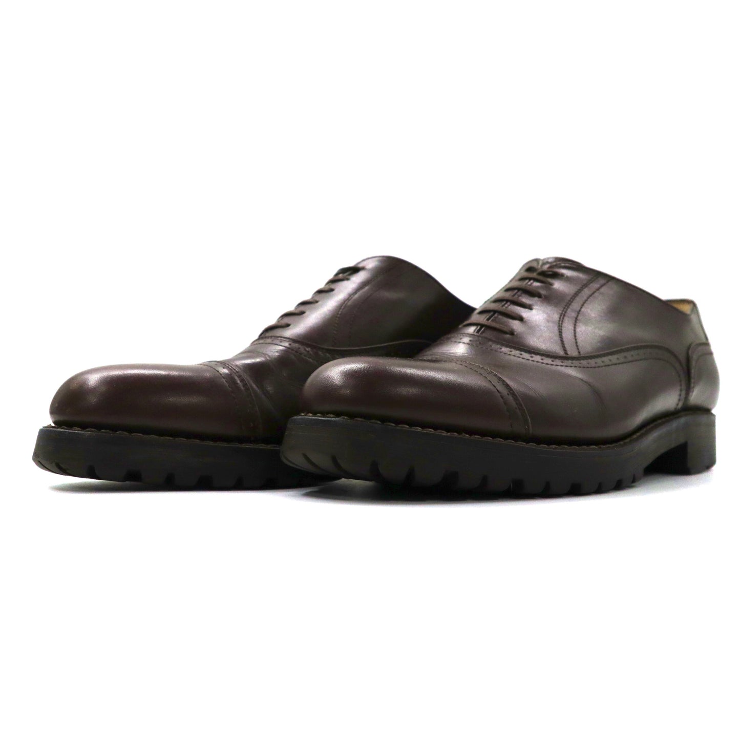 COMME des GARCONS HOMME STRAIGHT TIP Dress Shoes US7 Brown Leather