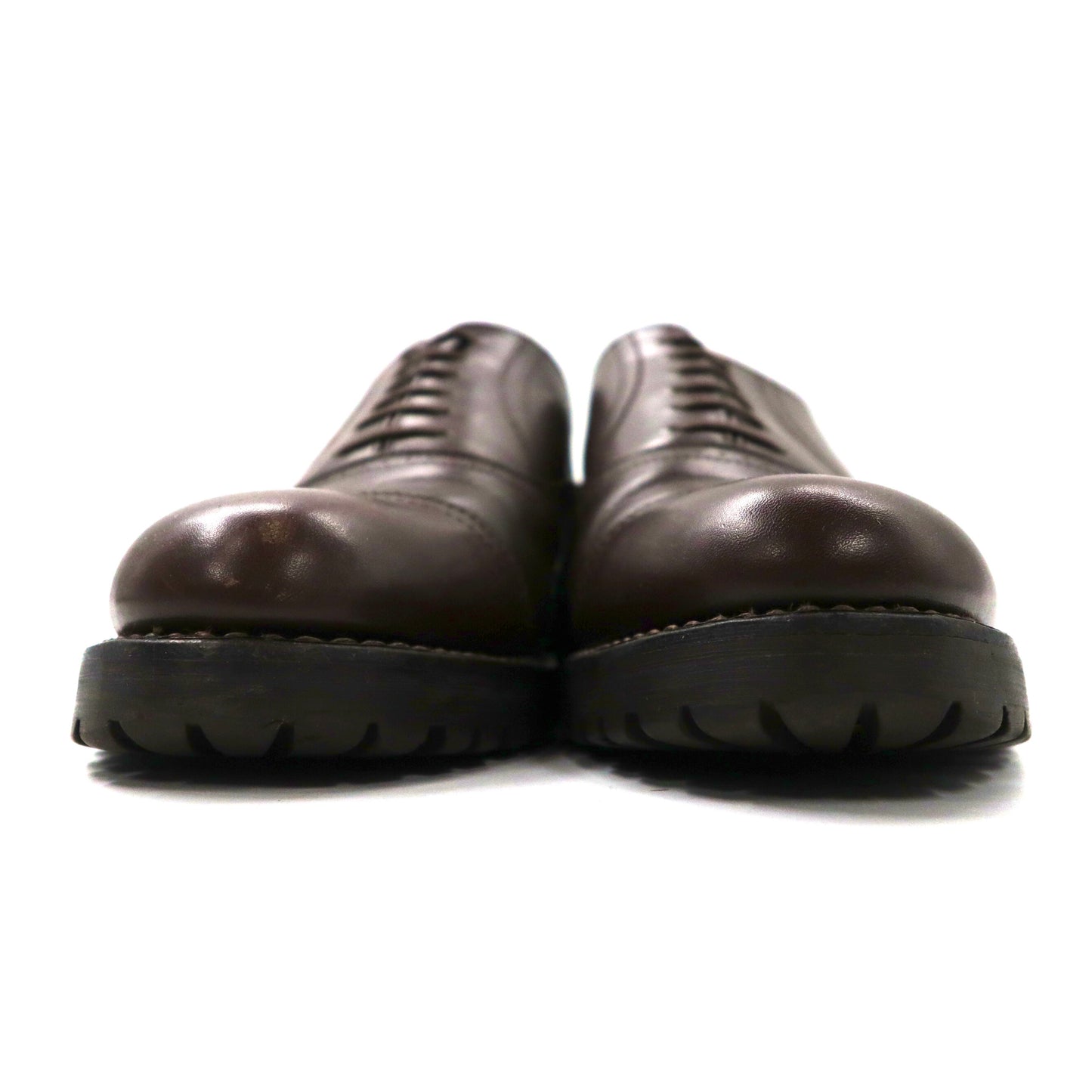 COMME des GARCONS HOMME STRAIGHT TIP Dress Shoes US7 Brown Leather