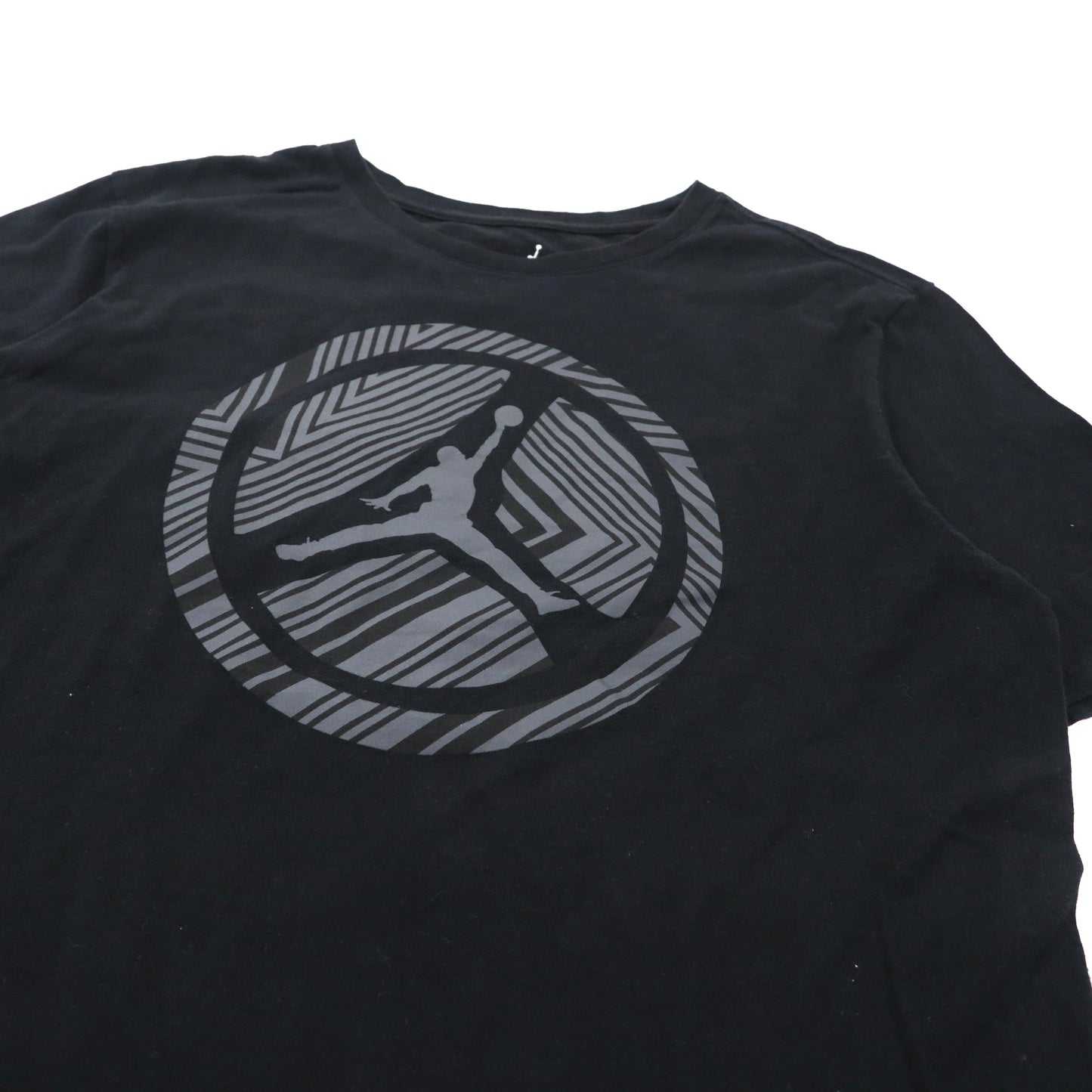 JORDAN BRAND ( NIKE ) ロゴプリントTシャツ L ブラック コットン JUMP MAN メキシコ製