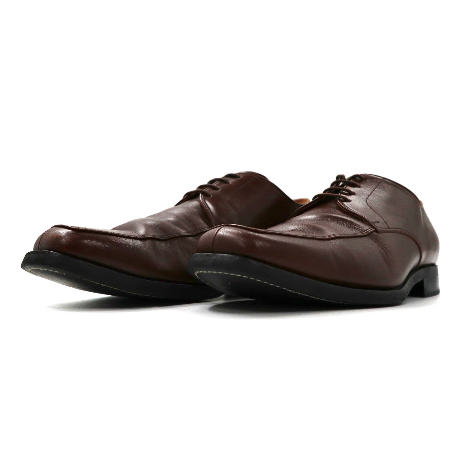 Scotch GRAIN Dress Shoes US7.5 Brown Leather Square Tou F-0374 