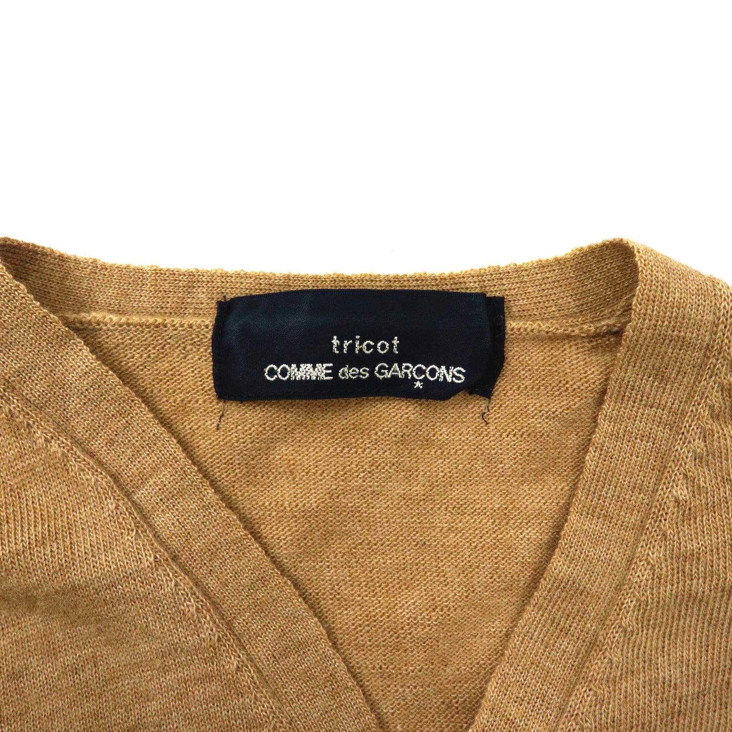 TRICOT COMME des GARCONS Knit Cardigan M Beige Wool – 日本然リトテ