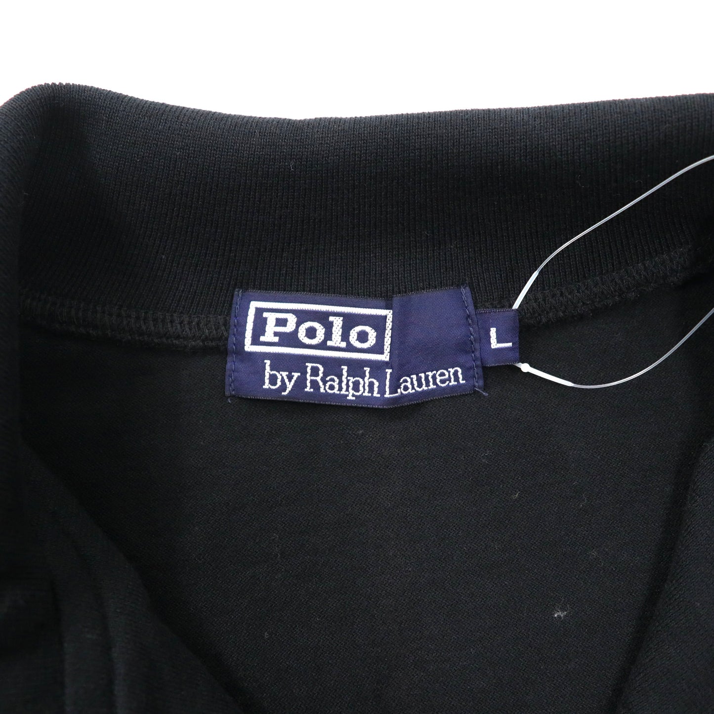 Polo by Ralph Lauren ハーフジップトップス L ブラック コットン スモールポニー刺繍 未使用品