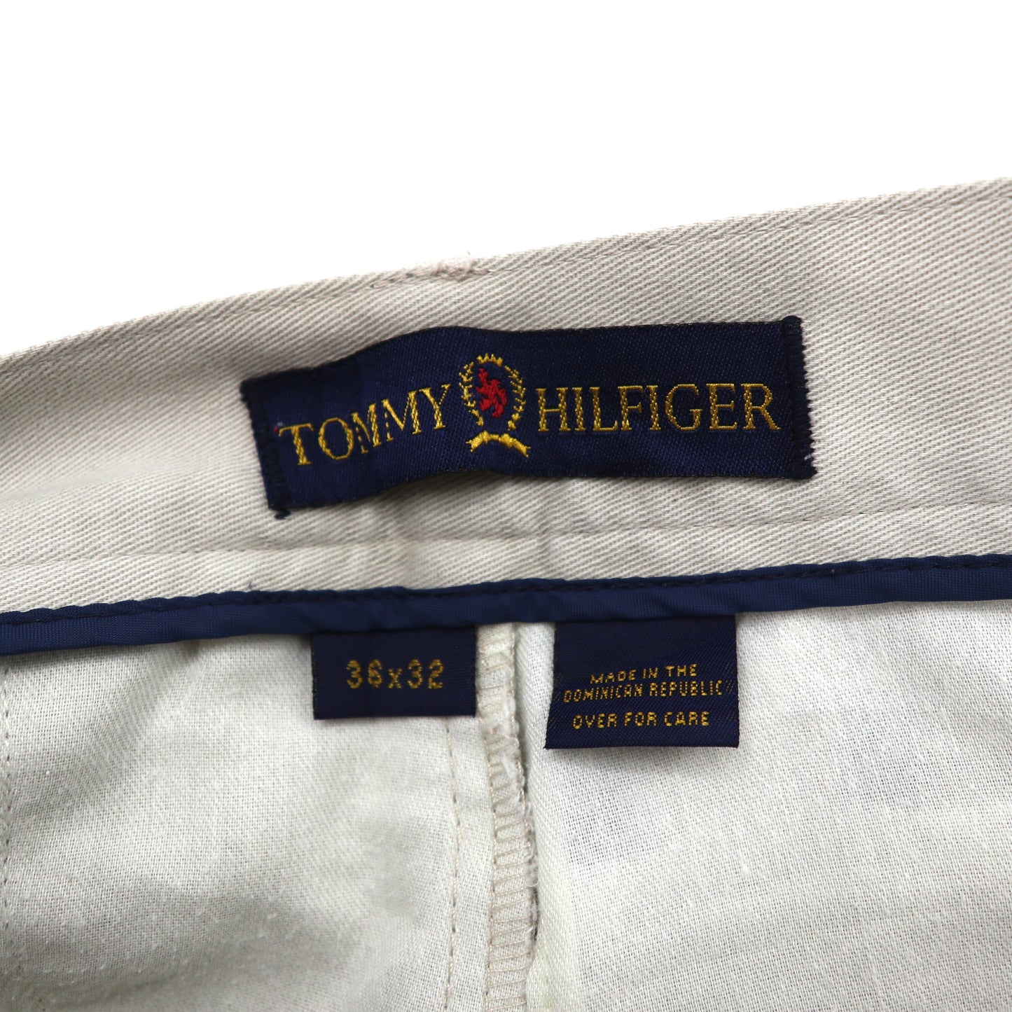 TOMMY HILFIGER 2タックチノパンツ 36 ベージュ コットン 90年代