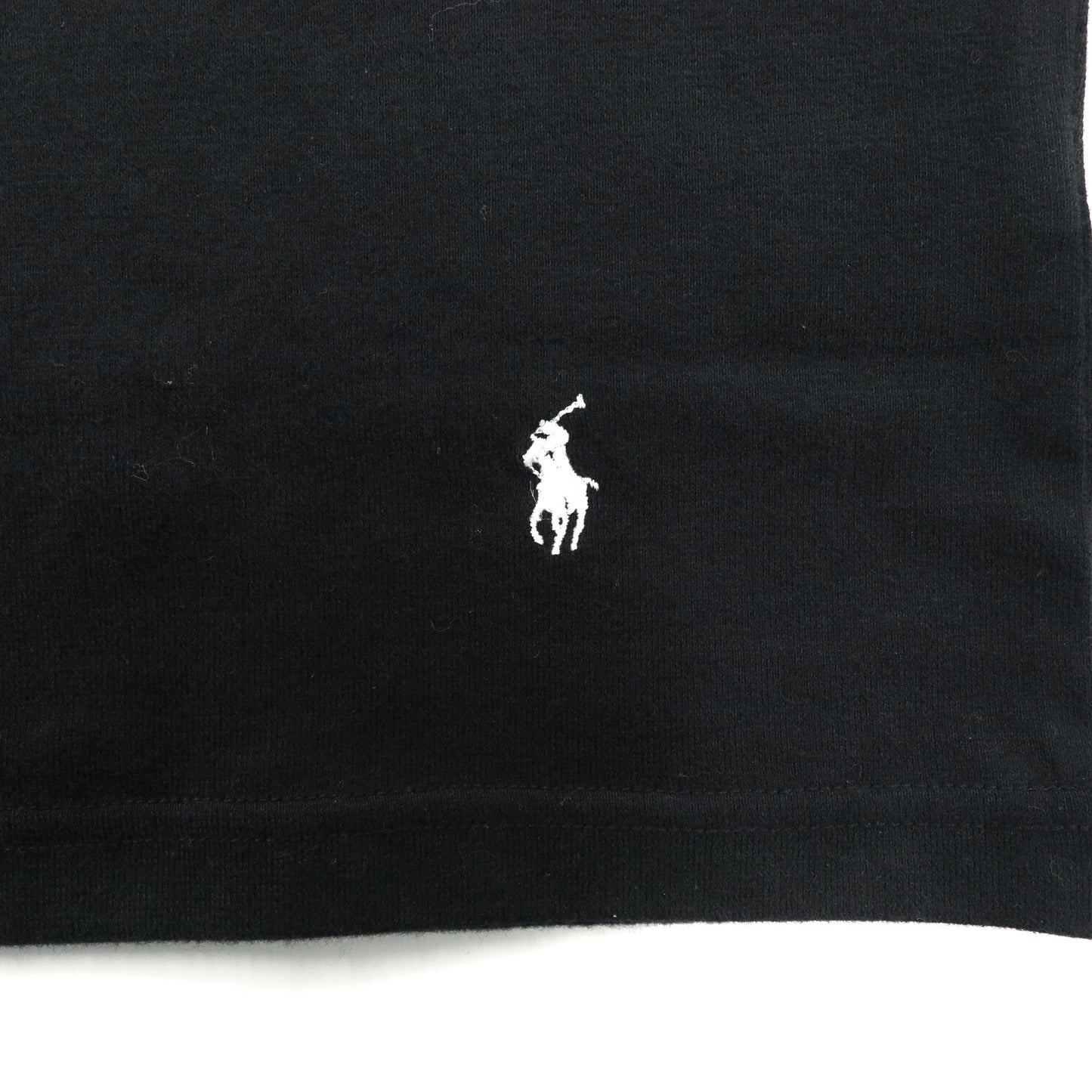 Polo by Ralph Lauren ハーフジップトップス L ブラック コットン スモールポニー刺繍 未使用品