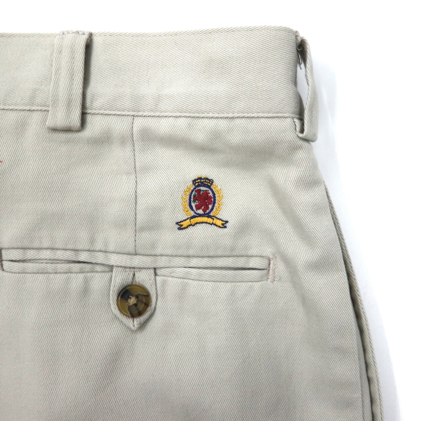 TOMMY HILFIGER 2タックチノパンツ 36 ベージュ コットン 90年代