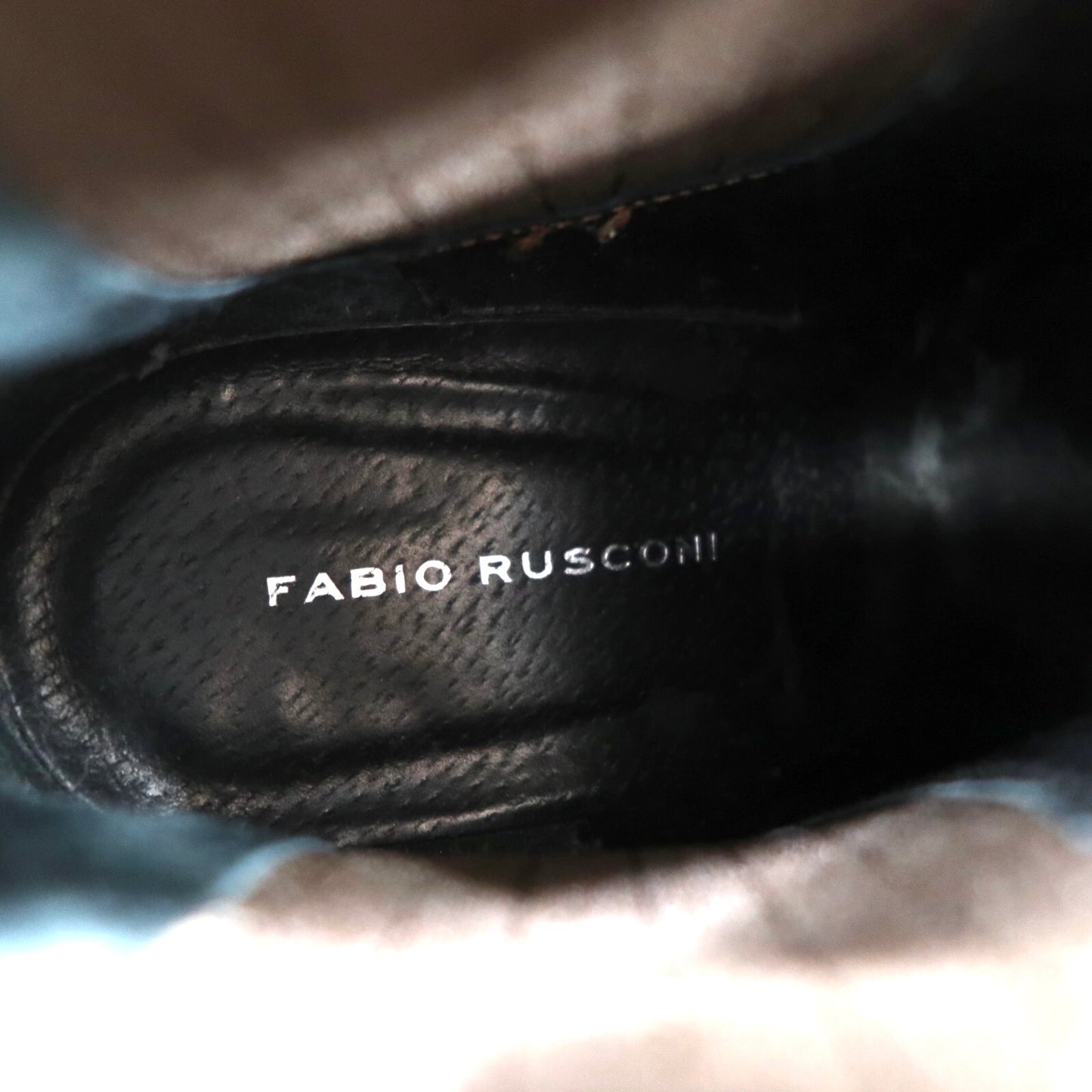 FABIO RUSCONI ブーティー 23.5cm グレー レザー イタリア製
