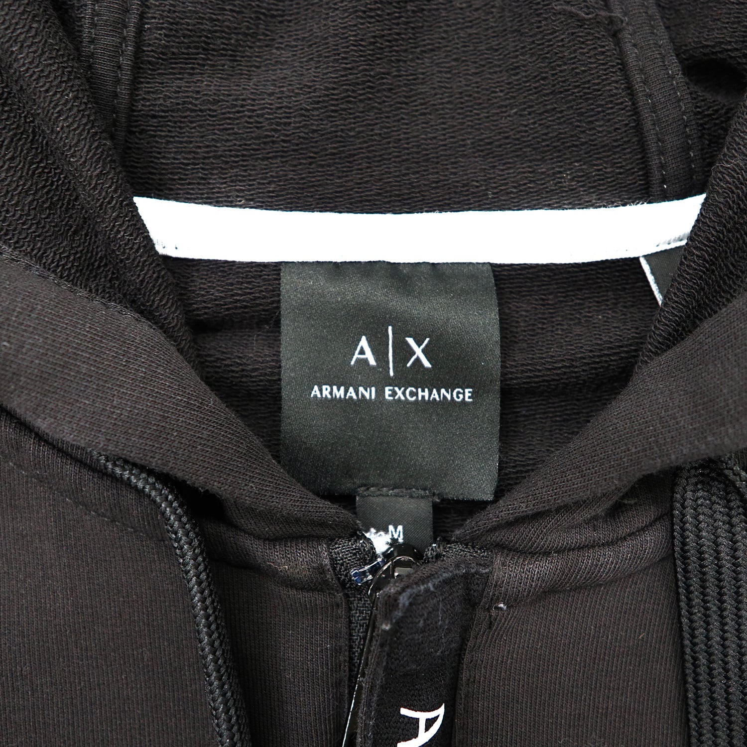 A|X Armani Exchange Sweatshirt Hoodie Setup jersey M Black Cotton
