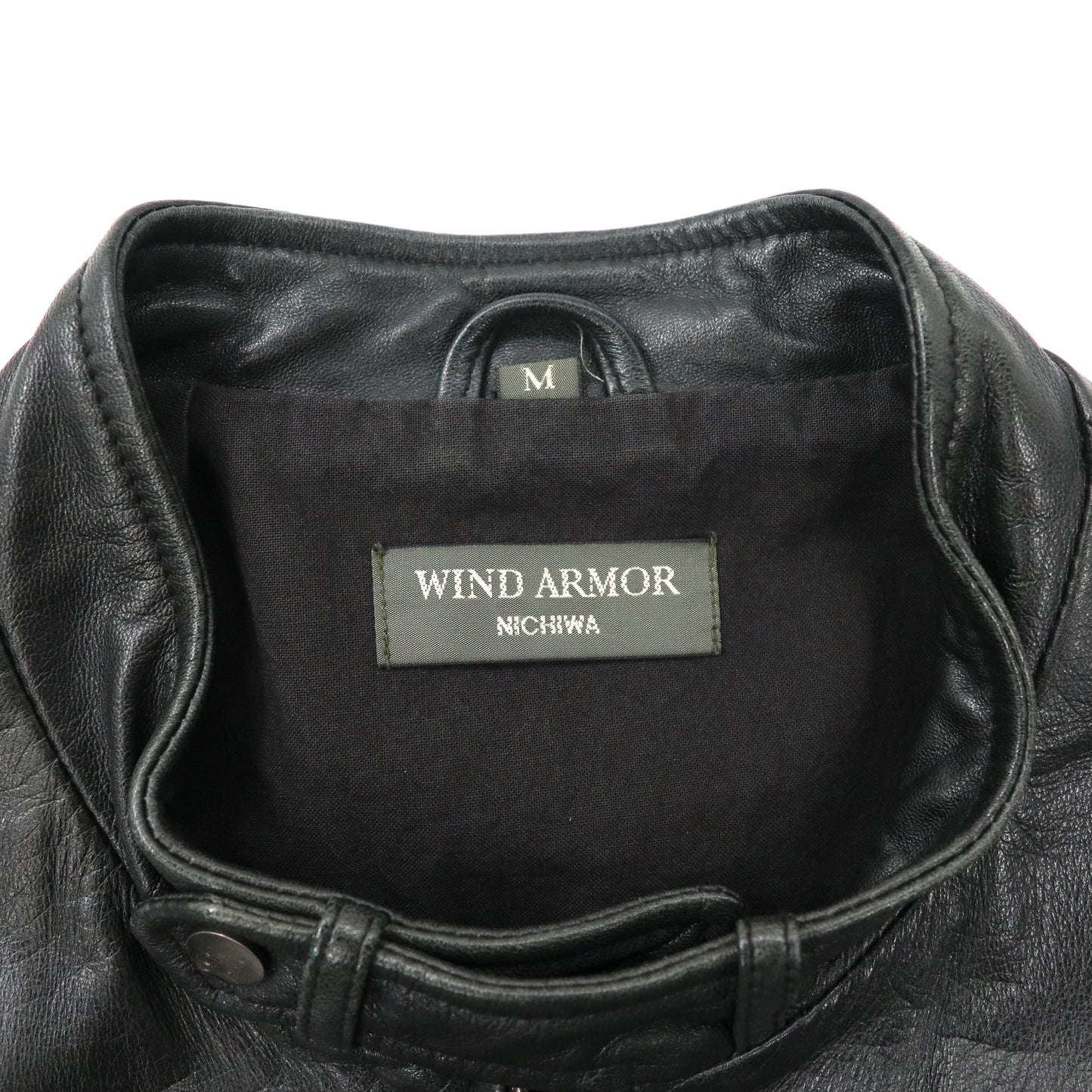 Wind Armor Single Riders Jacket M Black Italian Lamb Leather Japan