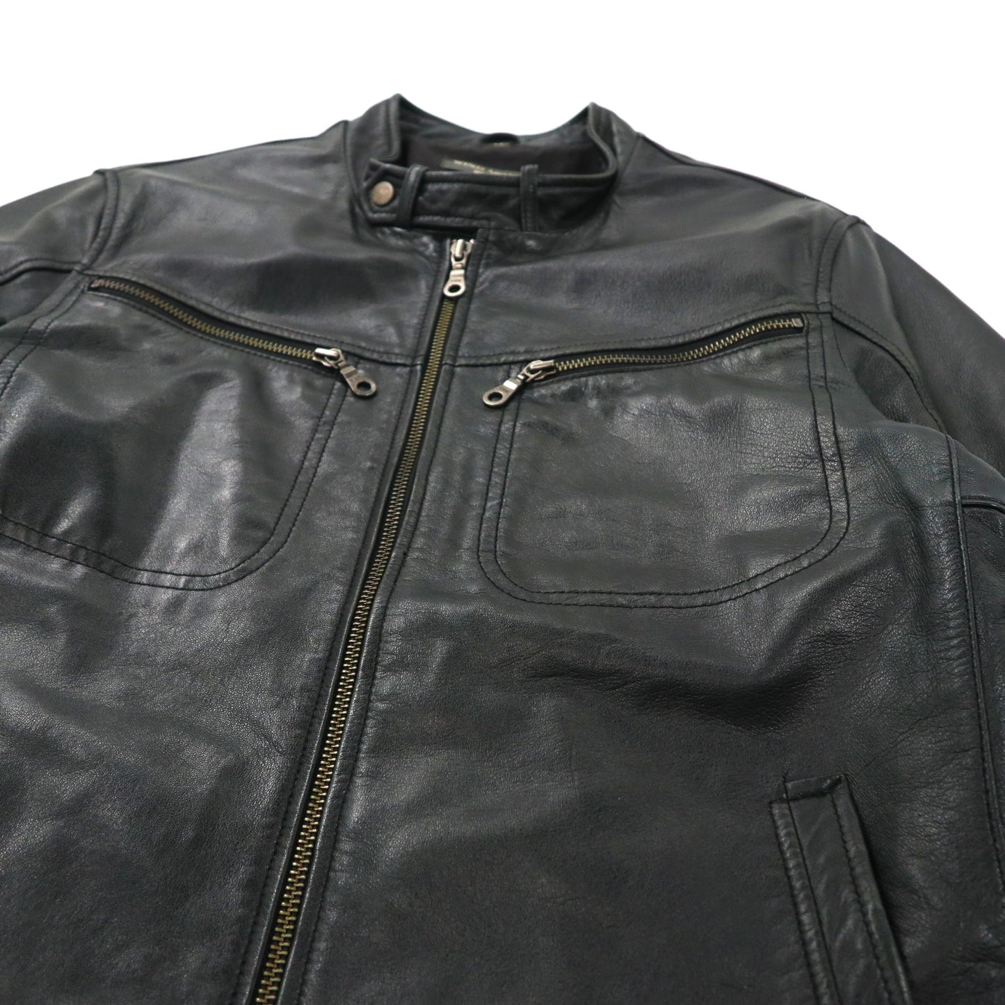 Wind Armor Single Riders Jacket M Black Italian Lamb Leather Japan