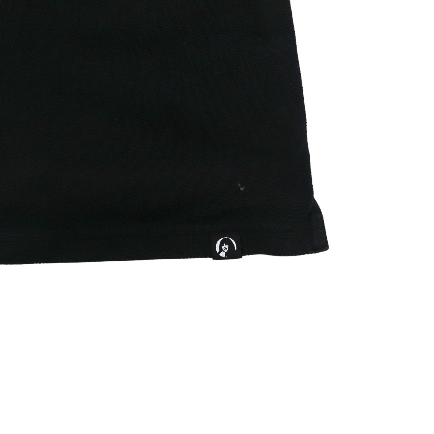HYSTERIC GLAMOUR ポロシャツ L ブラック コットン ロゴワッペン ワンポイントロゴ刺繍 日本製