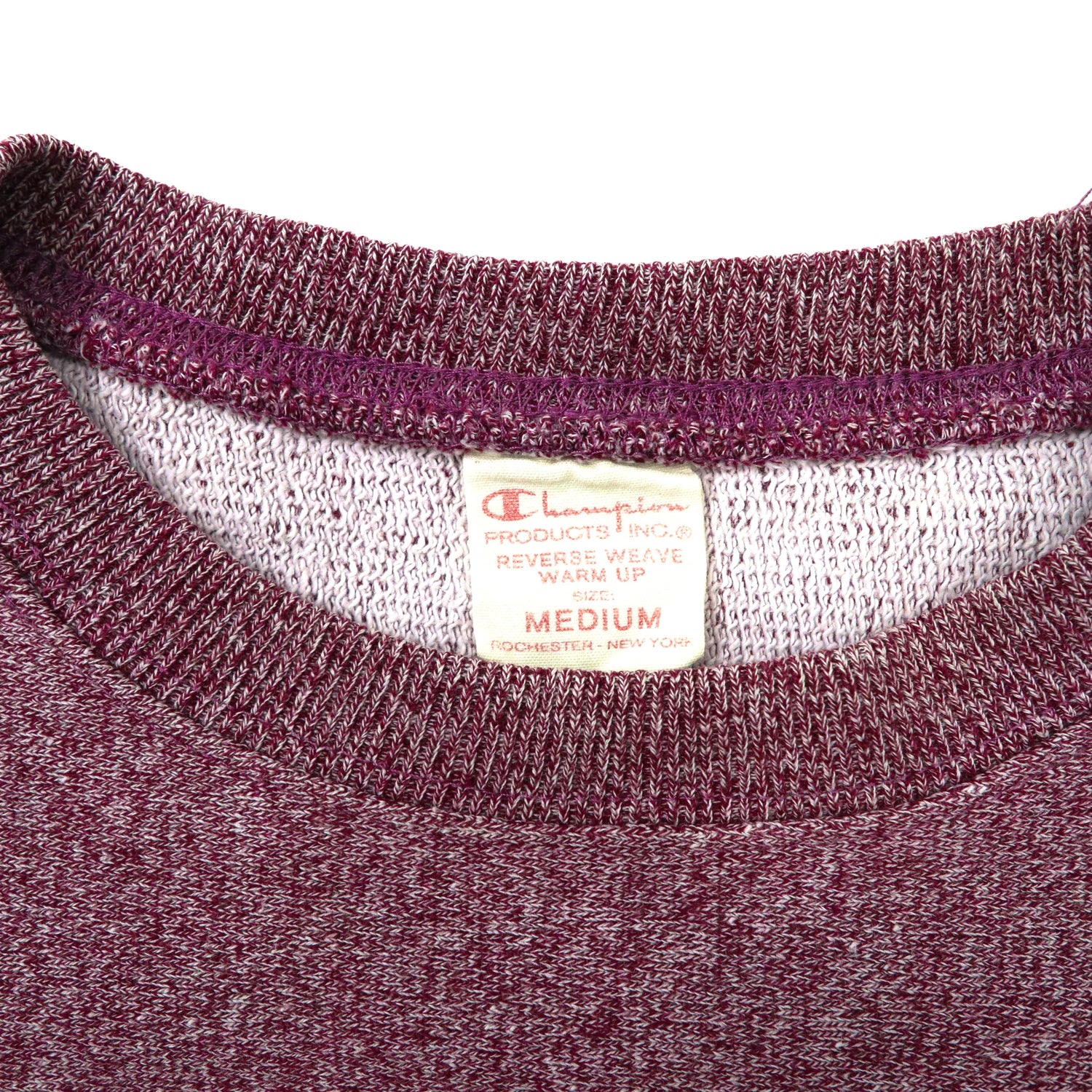 CHAMPION Reverse Weave Sweatshirt M Red Cotton Single Color Tag Reprint  Reverse Weave Turkey Made
