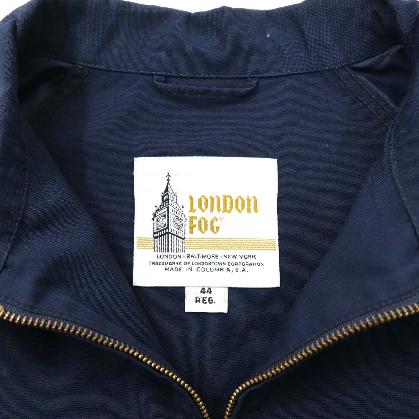 LONDON FOG Swing Top Dorizler Jacket 44 Navy Cotton 80s Colombia