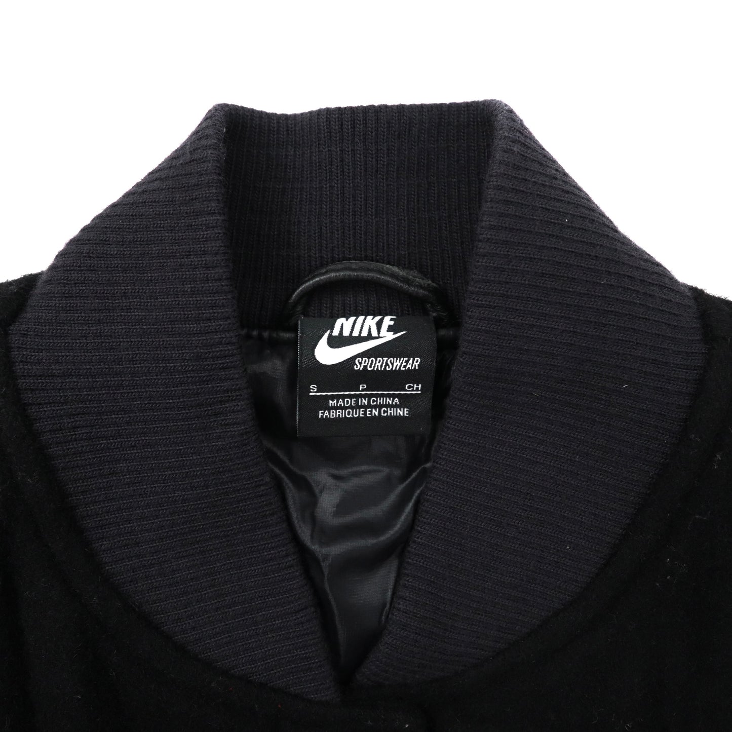 NIKE Sports Wear NSW 袖レザー Pコート 黒 Mサイズ国内正規店