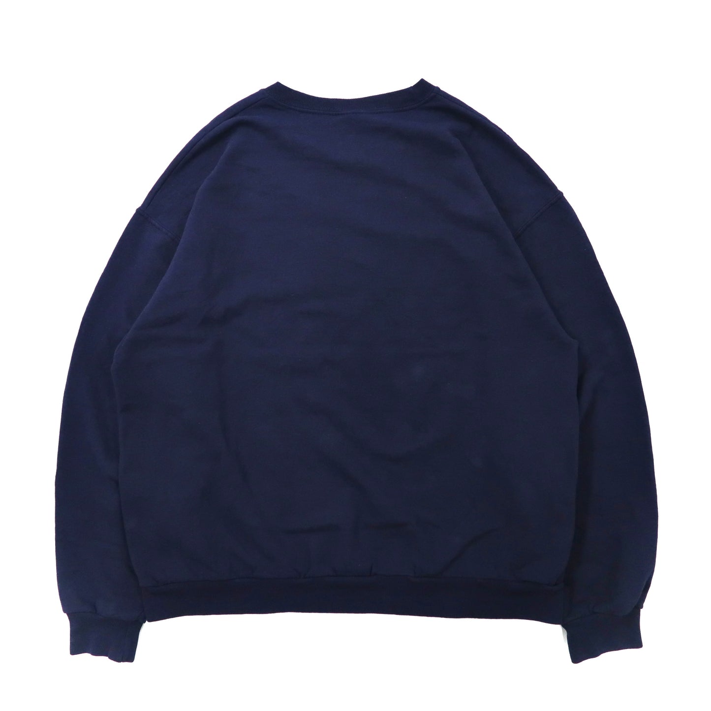 Jerzees Print Sweatshirt L Navy 90s Cotton Brushed Lining Montauk The End  Honduras MADE