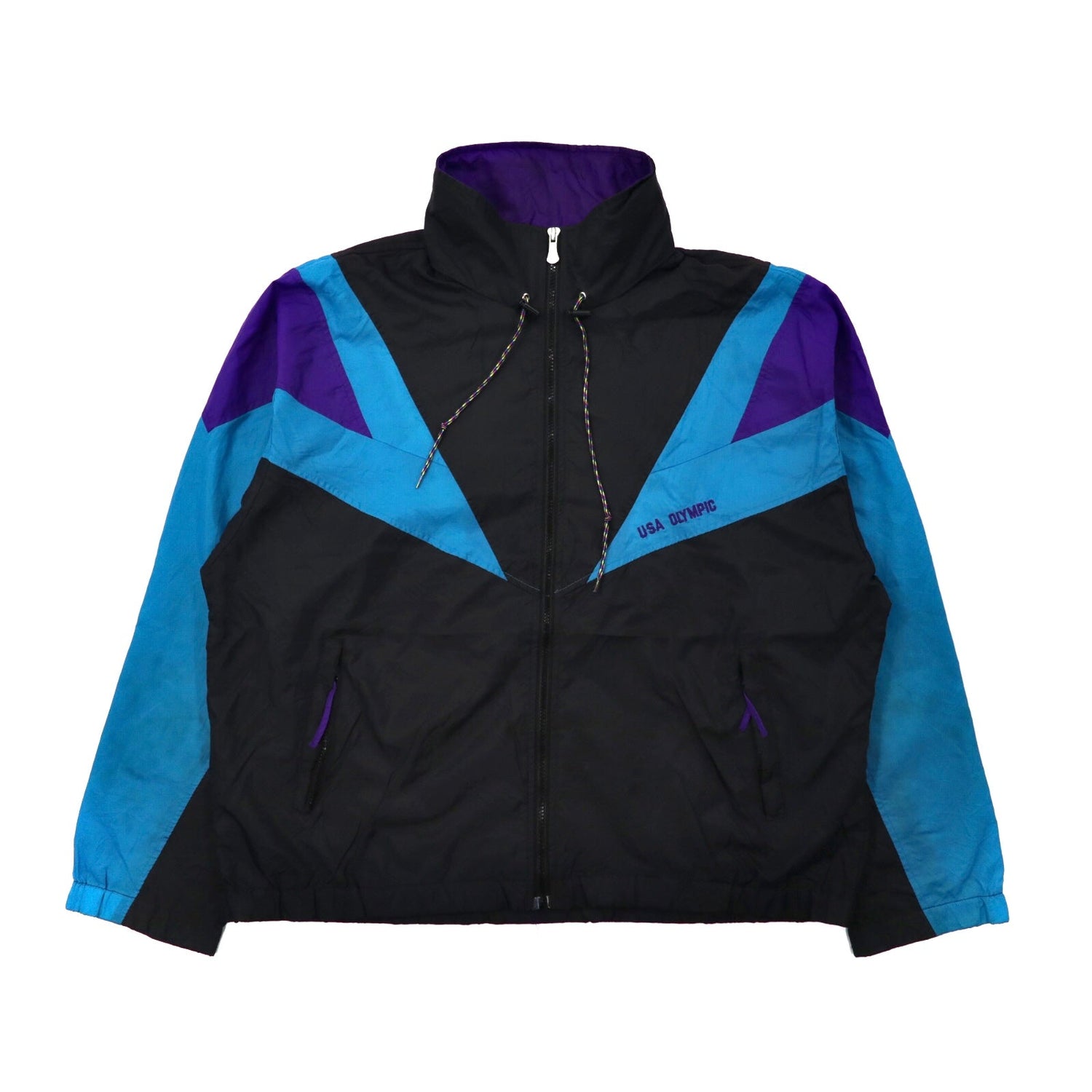 JC Penney Windbreaker L Black USA OLYMPIC – 日本然リトテ