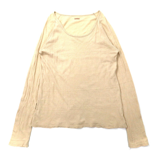 KAPITAL ロングスリーブTシャツ M ホワイト コットン 日本製-KAPITAL-古着