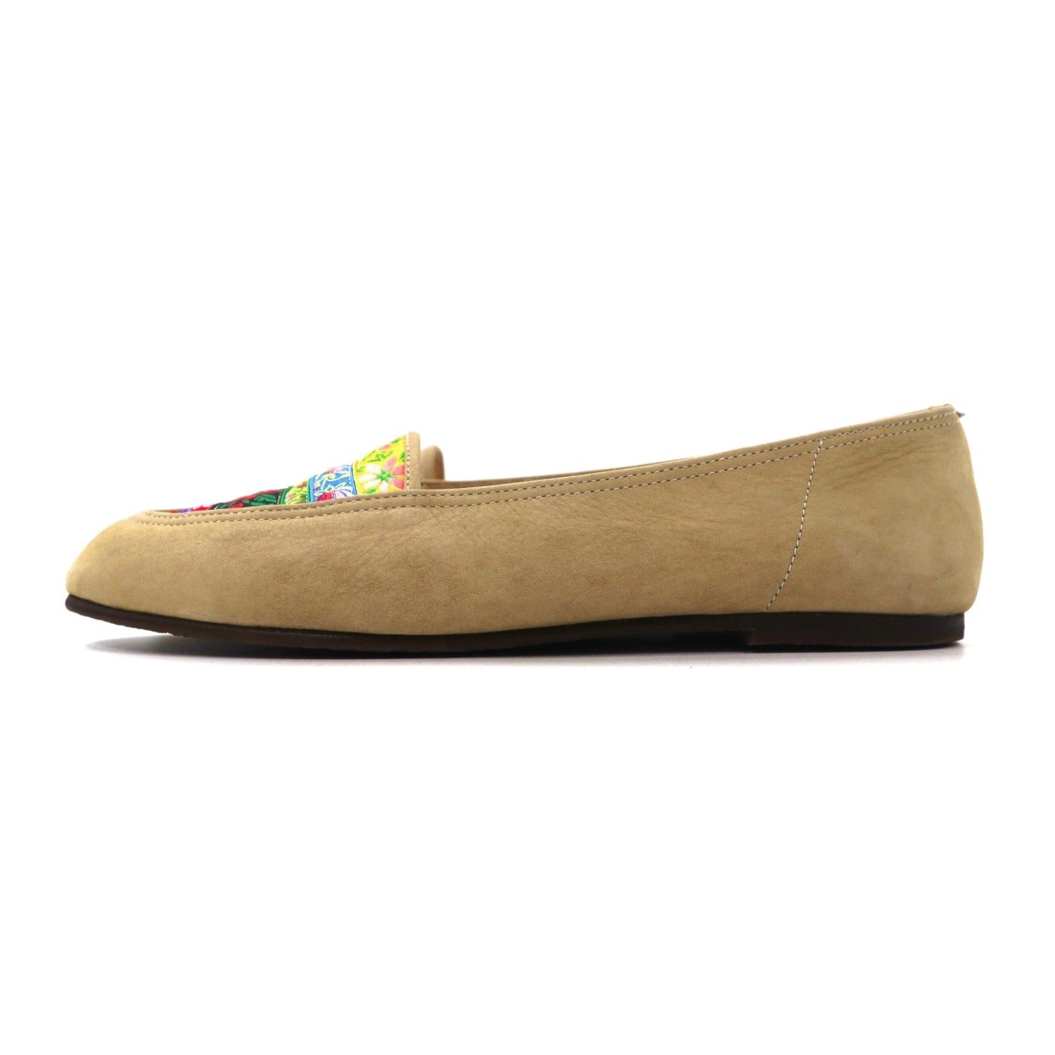 KENZO Flat Pumps US6.5 Beige SUEDE Flower pattern Old – 日本然リトテ