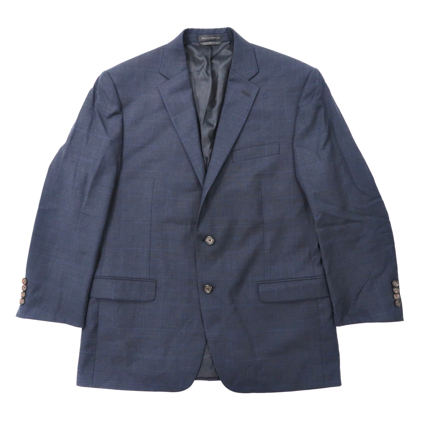 Lauren Ralph Lauren 2b tailored jacket 42 Navy CHECKED Wool – 日本 