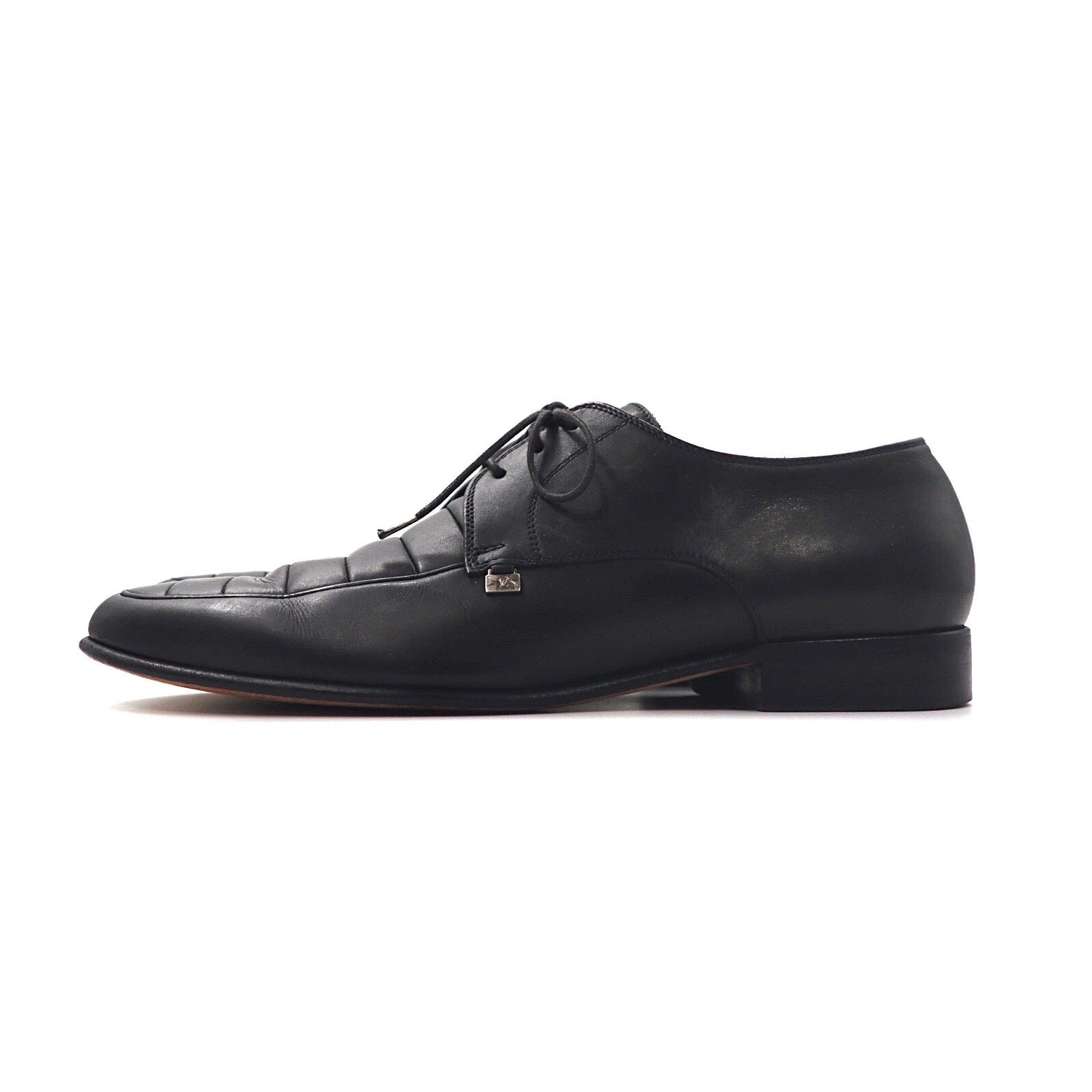 Louis Vuitton U Tip Dress Shoes US7 Black Leather ST0013 Quilting ...