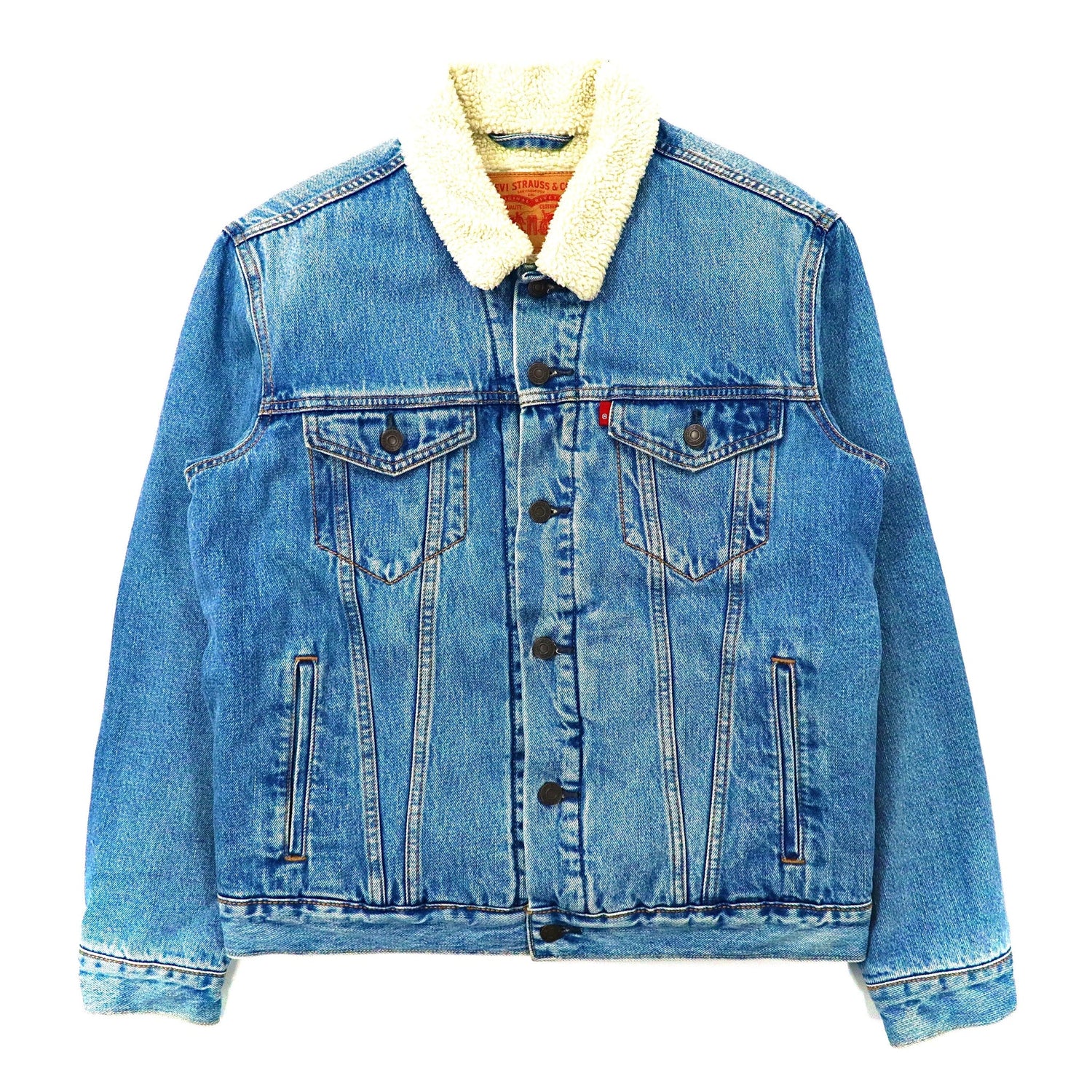 Levi's Boa Tracker Jacket M Blue Denim – 日本然リトテ