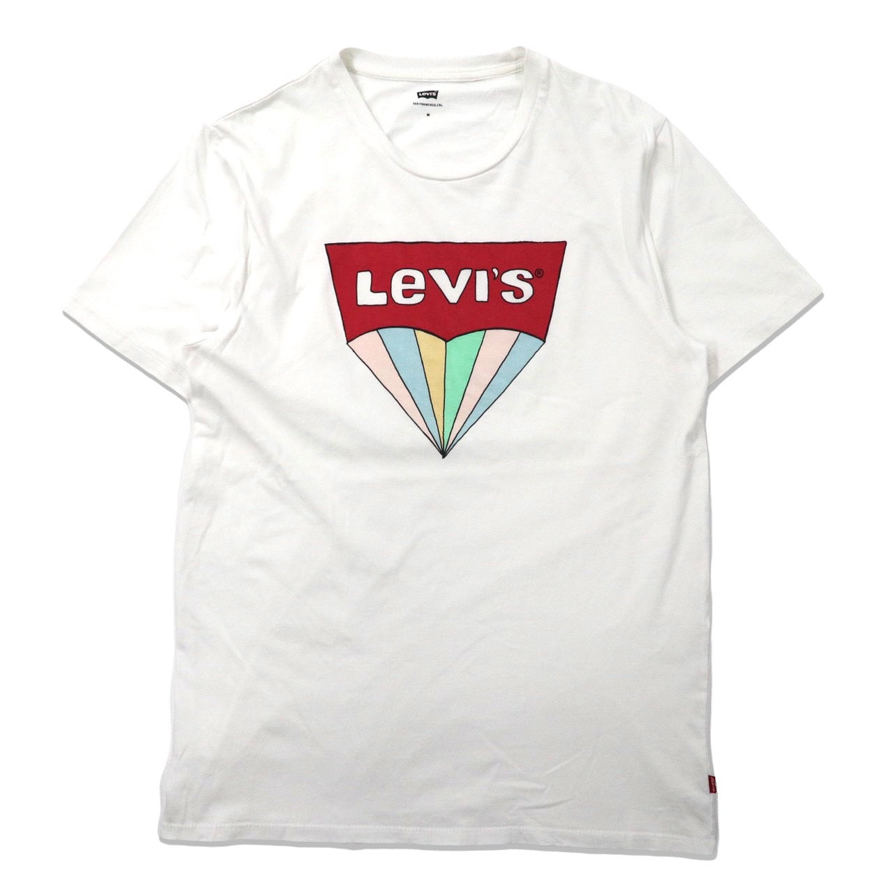 Levi's ロゴプリントTシャツ M ホワイト コットン-Levi's-古着
