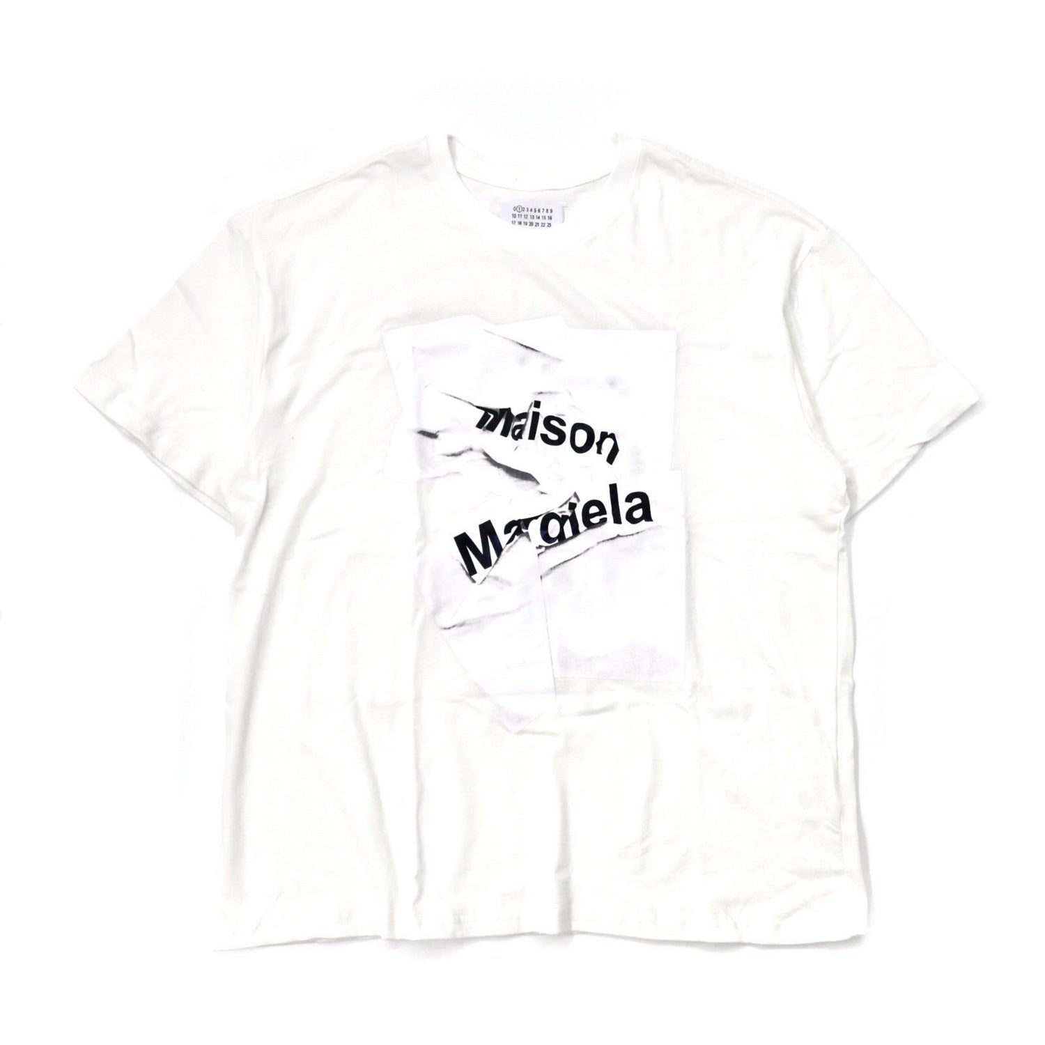 Maison Margiela Printed T-shirt 52 White Made in Italy Line