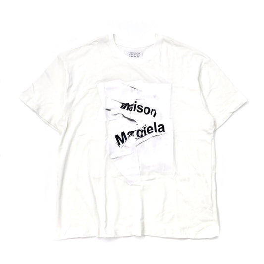 Maison Margiela プリントTシャツ 52 ホワイト イタリア製 ライン1 未使用品-Maison Margiela-古着