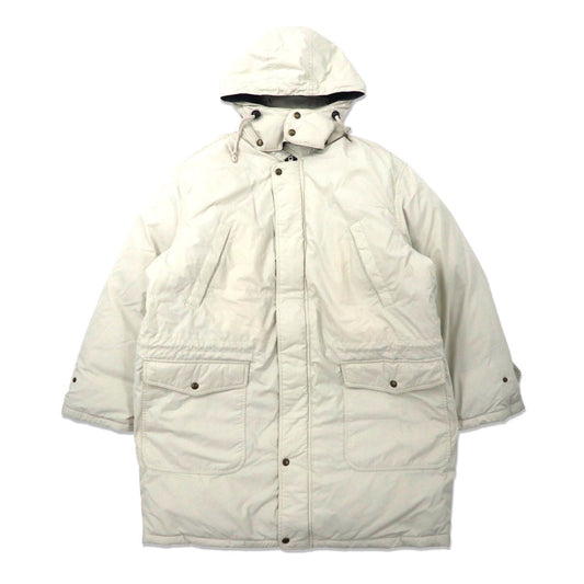 McGREGOR セーリングダウンジャケット LL ホワイト ポリエステル ドロスト フード着脱式 90年代-McGREGOR-古着