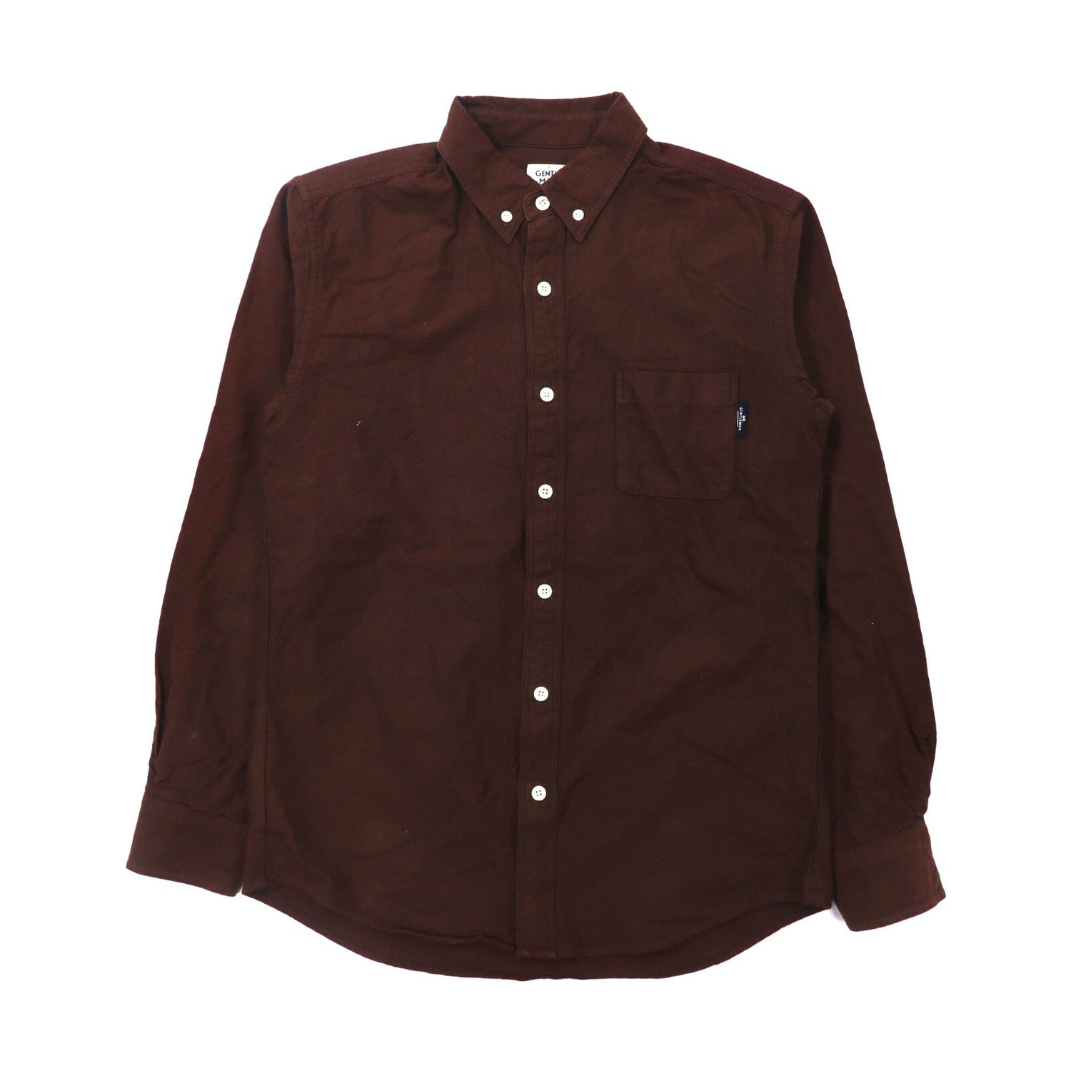Mr. Gentleman Button-Down Shirt S Brown Cotton – 日本然リトテ