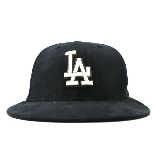 NEW ERA ベースボールキャップ 7 1/2 ブラック MLB Los Angeles Angels USA製-NEW ERA-古着
