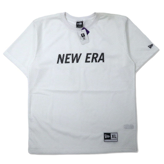 NEWERA ビッグサイズ メッシュTシャツ XL ホワイト ポリエステル SS MESH TEE 未使用品-NEW ERA-古着