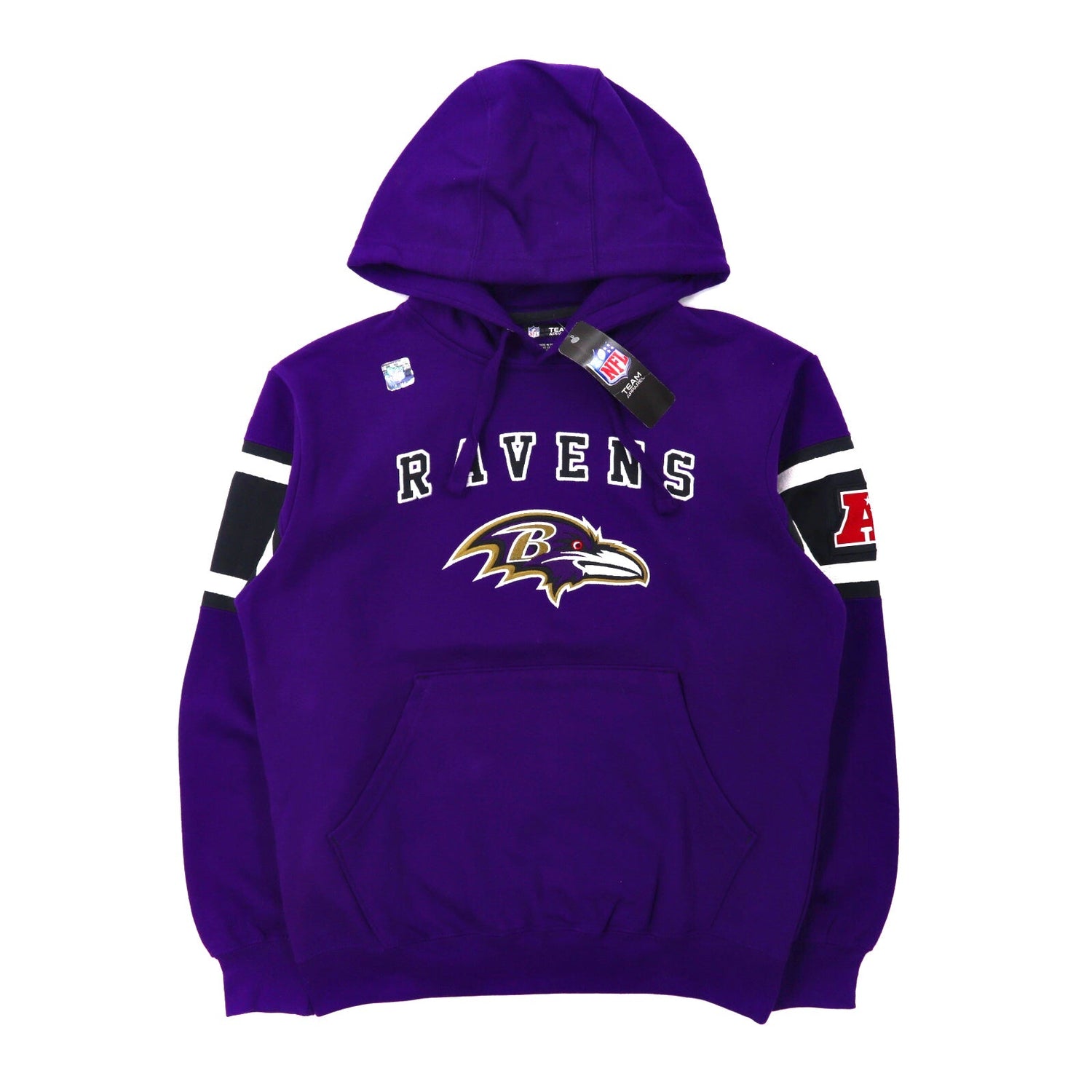 NFL Team Apparel Hoodie S Purple Cotton RAVENS Football Print