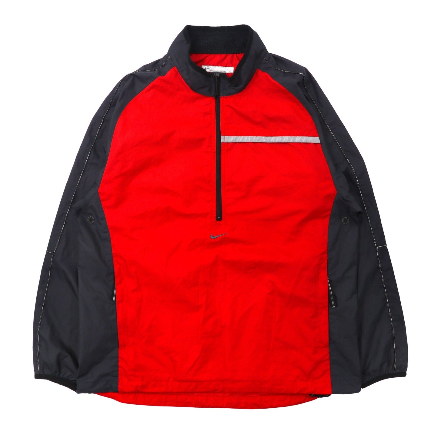 NIKE Half Zip Windbreaker L Red Swash logo embroidery 00s – 日本然