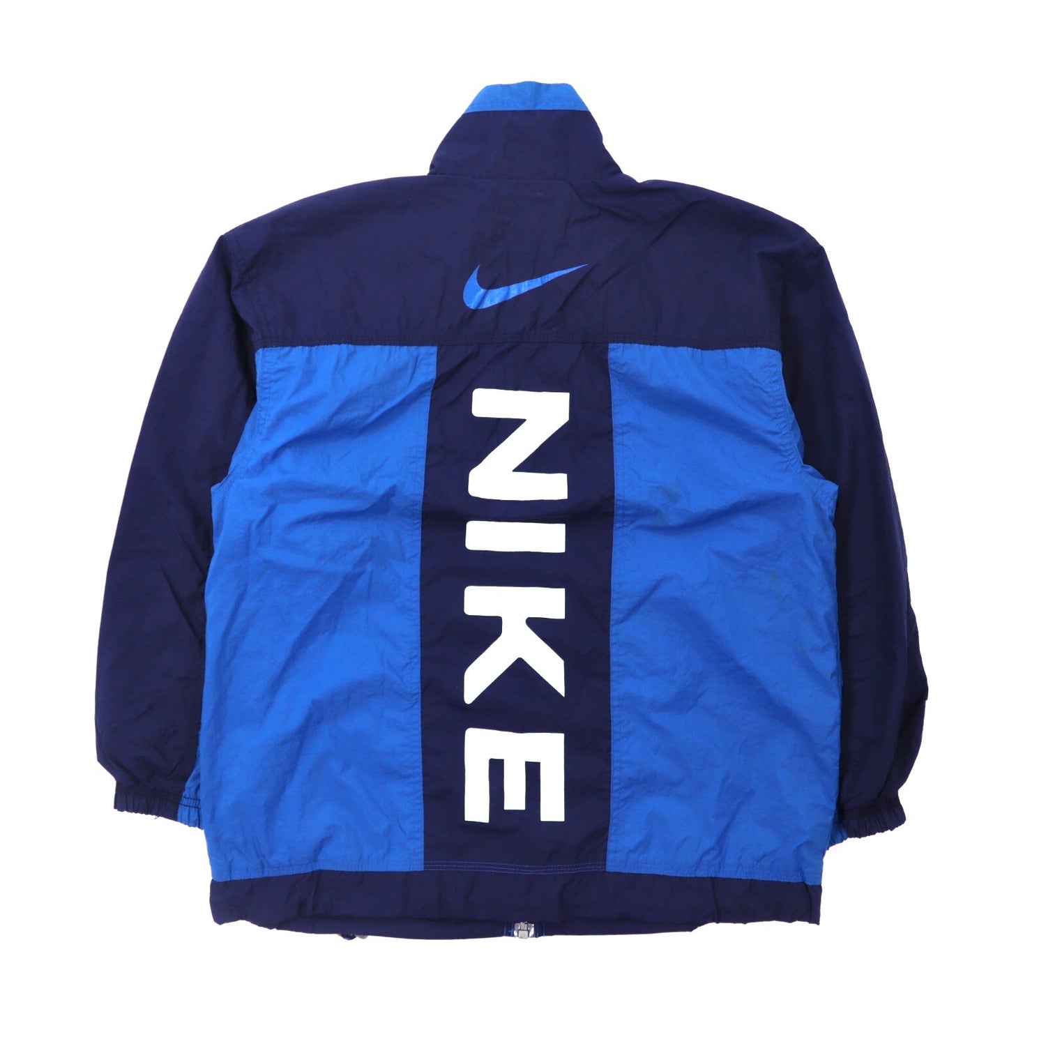 Nike Windbreaker M Blue Back Logo Print – 日本然リトテ