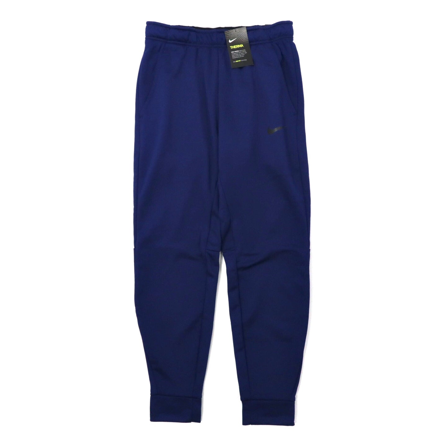 NIKE テーパード トラックパンツ M ネイビー ポリエステル THERMA SWEAT PANTS 932256-478 未使用品-NIKE-古着