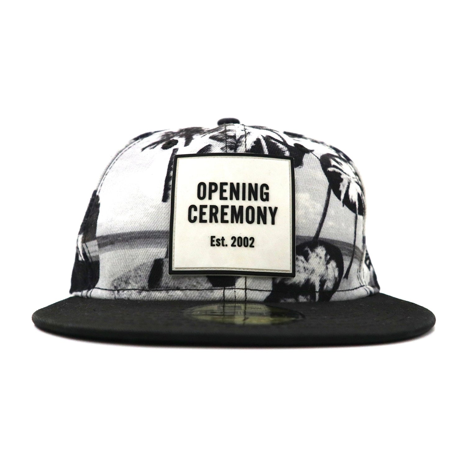 OPENING CEREMONY × NEWERA ベースボールキャップ 55.8cm ブラック 総柄 ポリエステル-NEW ERA-古着