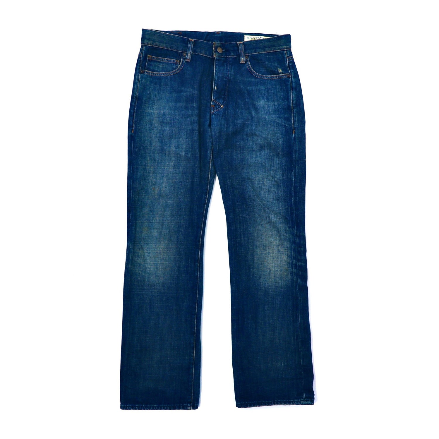 POLO JEANS CO. RALPH LAUREN デニムパンツ 32 ブルー 革パッチ-POLO JEANS ( RALPH LAUREN )-古着