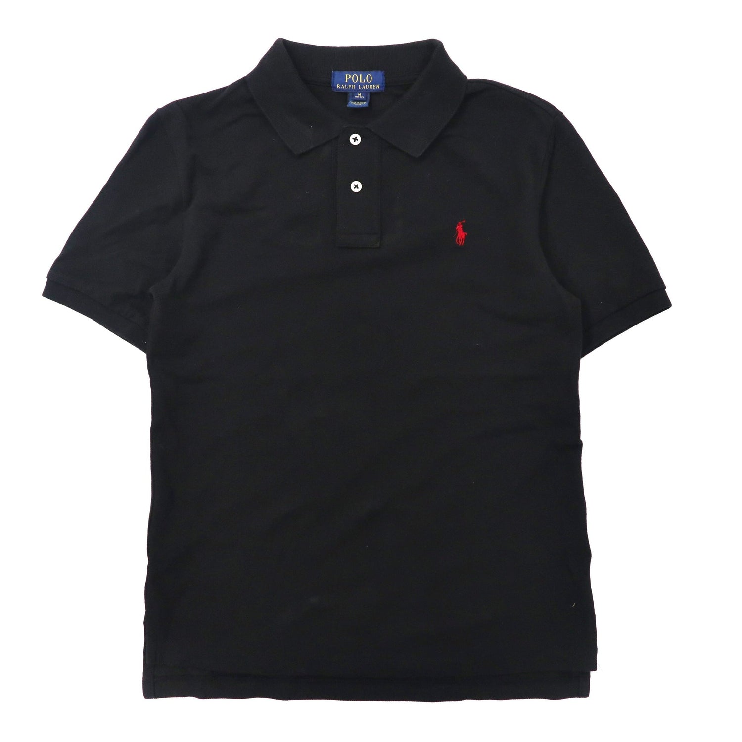 POLO RALPH LAUREN ポロシャツ M ブラック コットン スモール