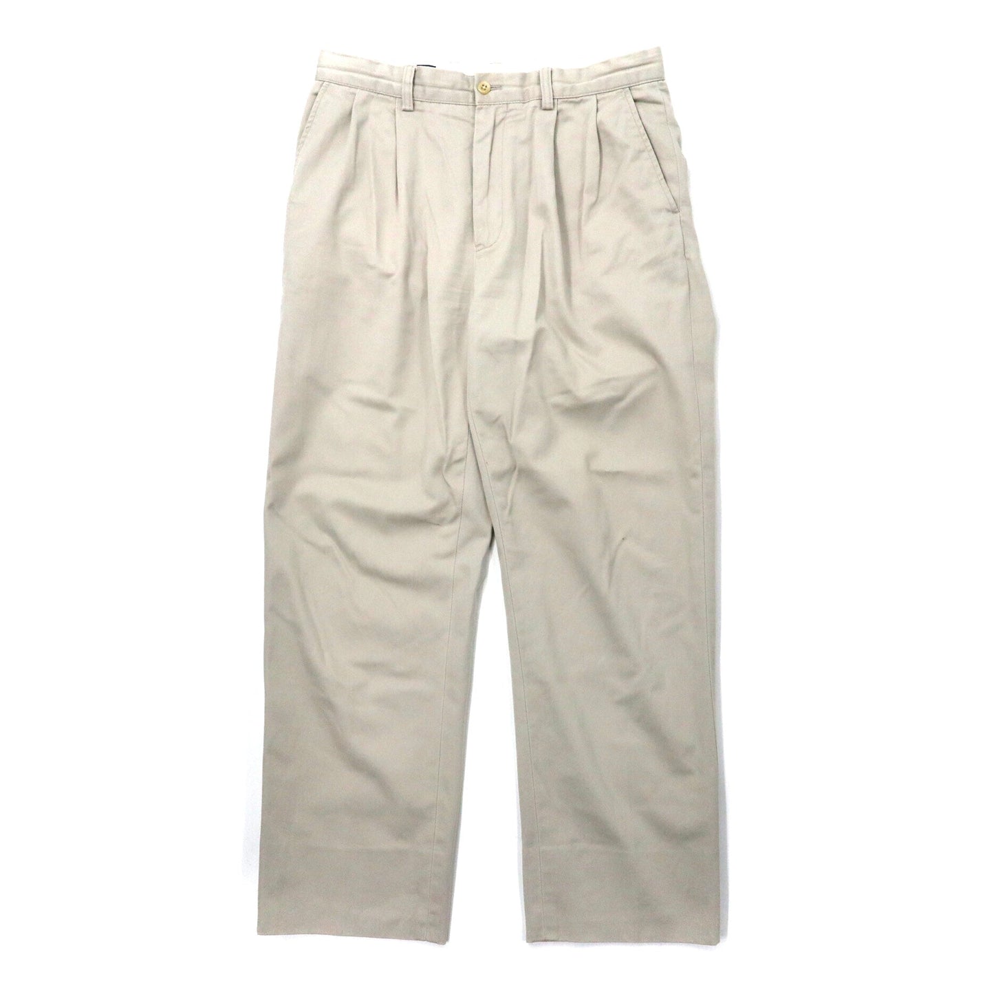 Polo by Ralph Lauren 2タック チノパンツ 32 ベージュ コットン CLASSIC POLO CHINO スリランカ製-Polo Ralph Lauren-古着