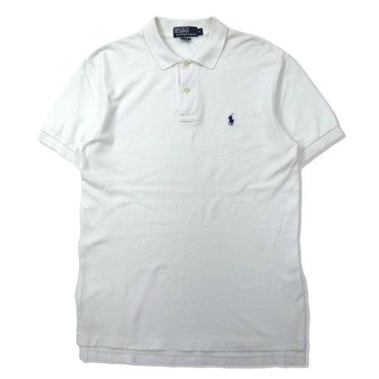 Polo by Ralph Lauren ビッグサイズ ポロシャツ S ホワイト コットン スモールポニー刺繍-Polo Ralph Lauren-古着