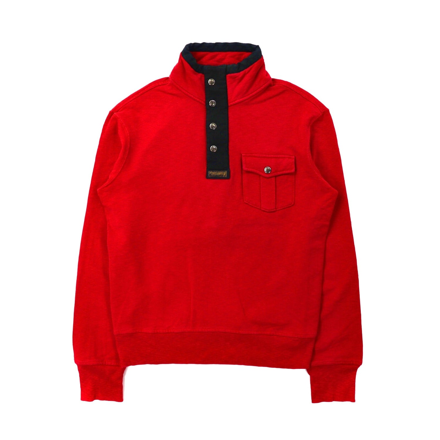 Polo by Ralph Lauren Half Zip Sweatshirt S Red Cotton Talon Zip