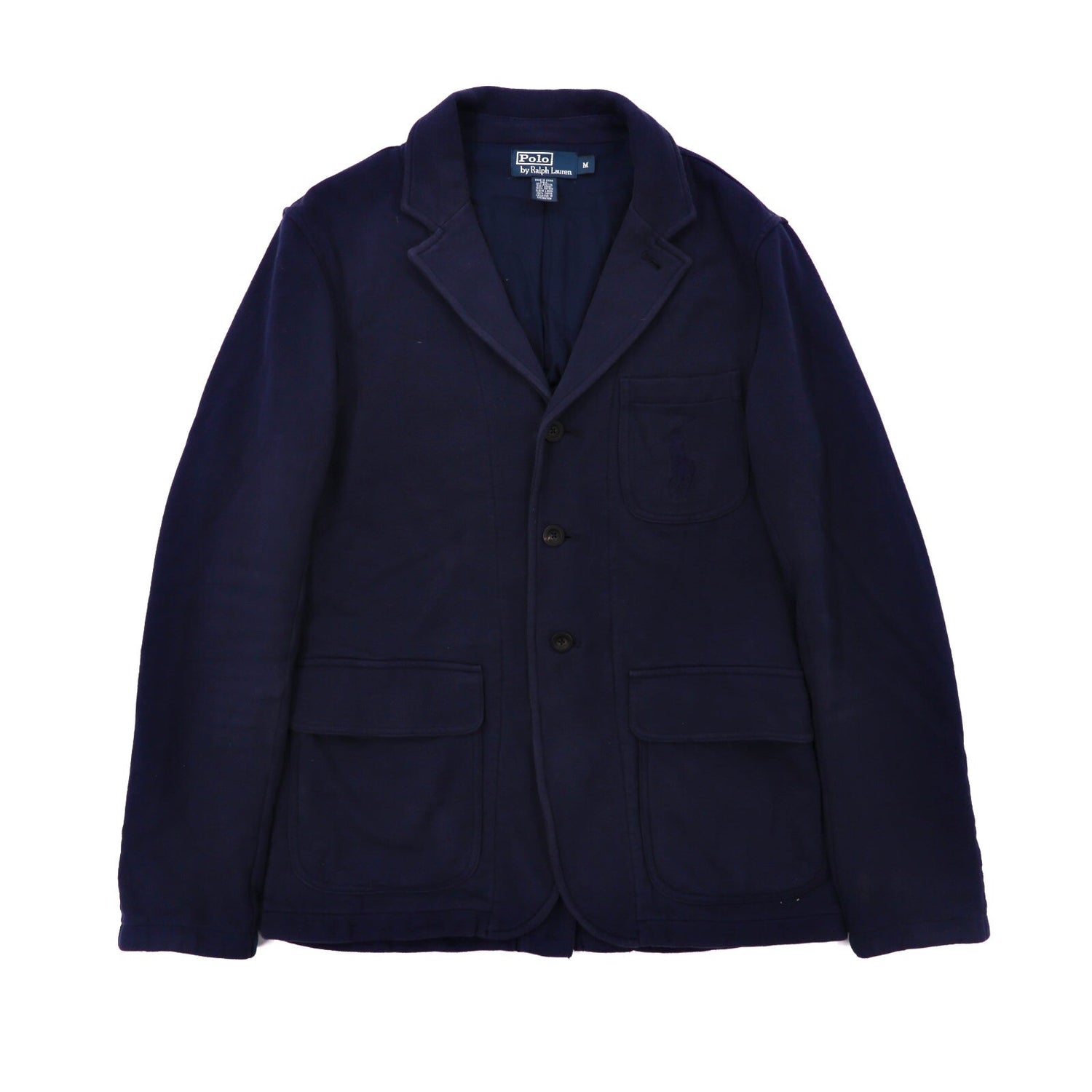 Polo by Ralph Lauren Tailored Jacket M Navy Cotton Pony Embroidery