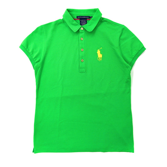 RALPH LAUREN GOLF ポロシャツ S グリーン コットン ビッグポニー刺繍 ペルー製-Ralph Lauren-古着