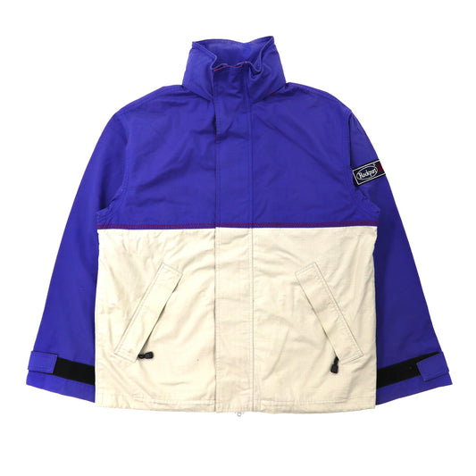Rockport セーリングジャケット S ブルー コットン バックロゴ 90年代-VINTAGE-古着